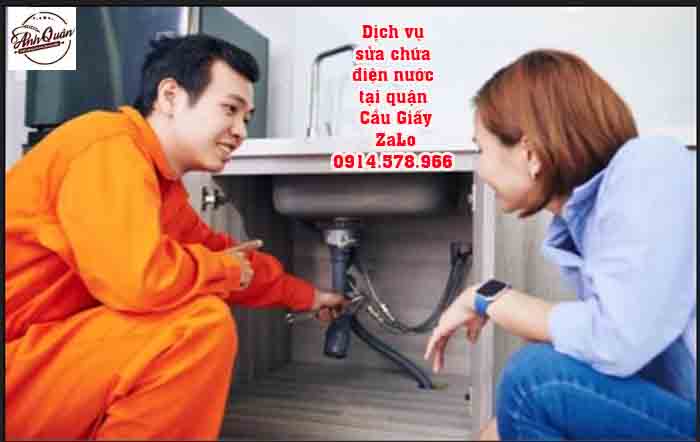 Dịch vụ sửa điện nước tại quận Cầu Giấy có một không hai