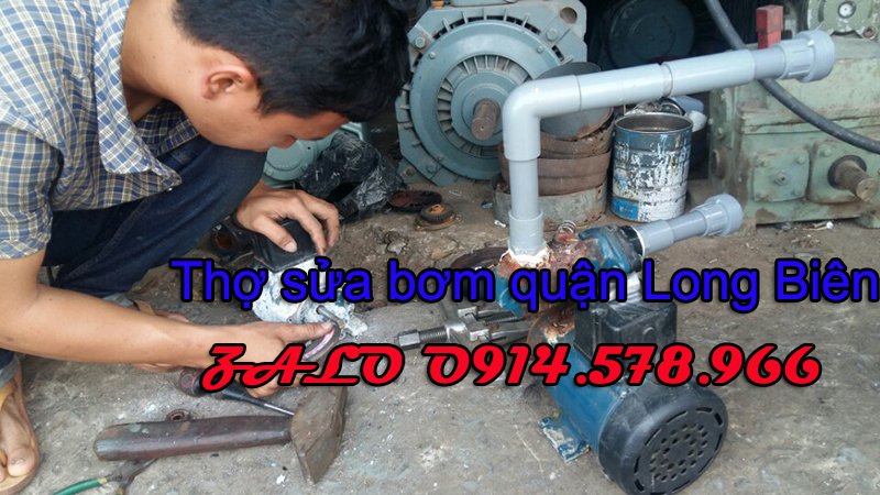 Thợ sửa chữa máy bơm nước ở quận Long Biên