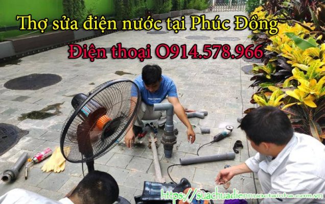 Thợ sửa chữa điện nước tại Phúc Đồng - Dịch vụ cùng phường