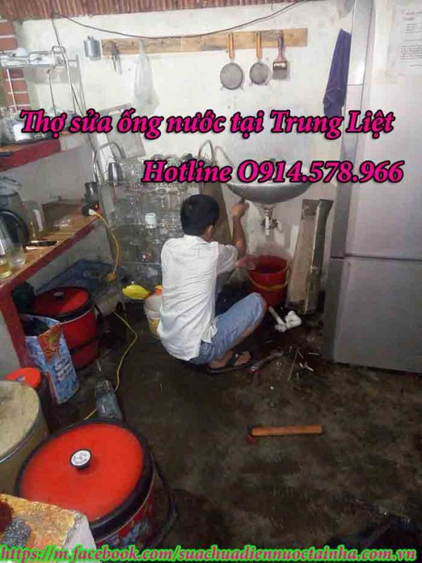 Thợ sửa ống nước tại phường Trung Liệt