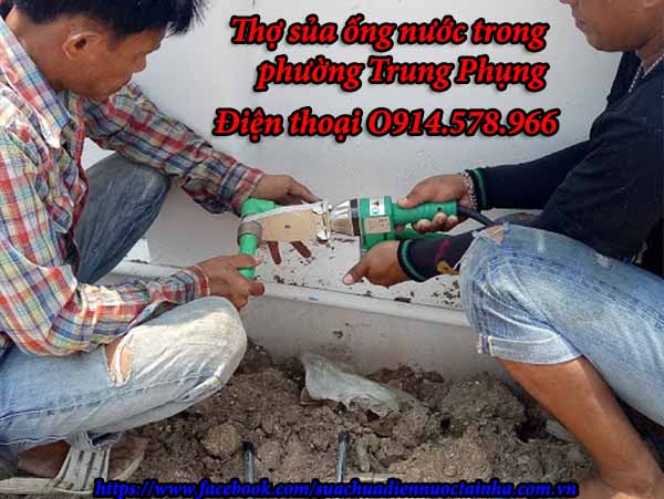 Thợ sửa ống nước trong phường Trung Phụng