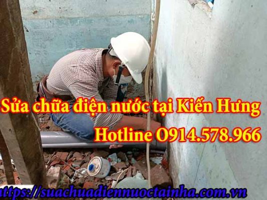Sửa chữa điện nước tại Kiến Hưng gọi 0986.26O.264 Thợ No.1