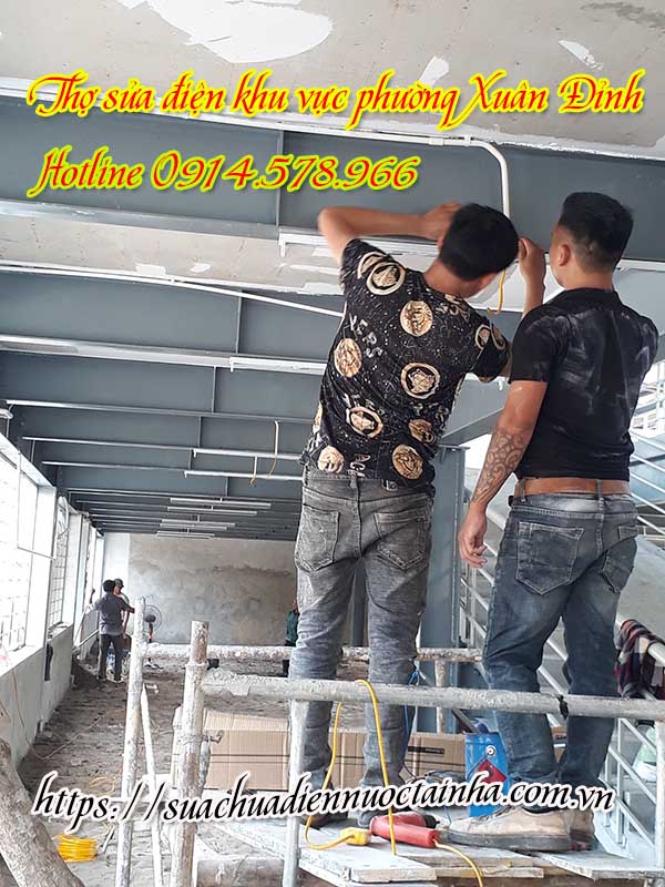 Thợ sửa điện nước khu vực phường Xuân Đỉnh