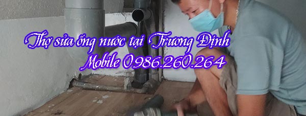 Thợ sửa nước tại phường Trương Định