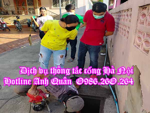 Dịch vụ thông tắc cống tại phường Thanh Xuân Nam