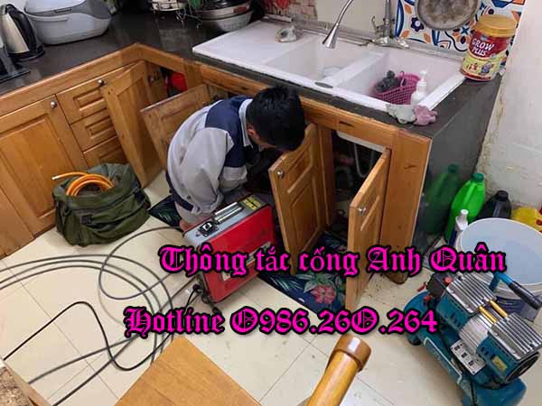 Thợ xử lý ống nước thải chậu rửa tại Biên Giang