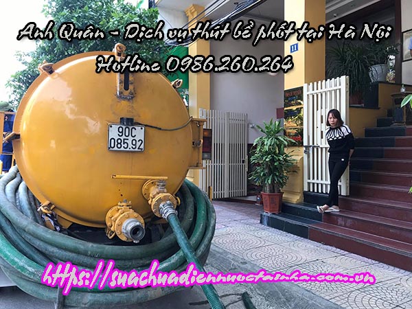 Dịch vụ hút bể phốt tại Quang Trung