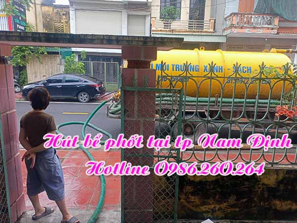 Hút bể phốt tại thành phố Nam Định