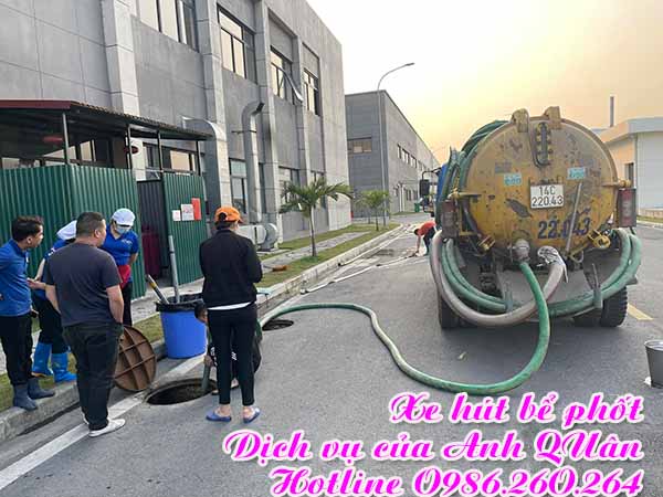 Dịch vụ xe hút bể phốt tại Hà Nội từ Anh Quân