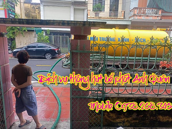 Dịch vụ thông hút bể phốt tại thị trấn Ngô Đồng