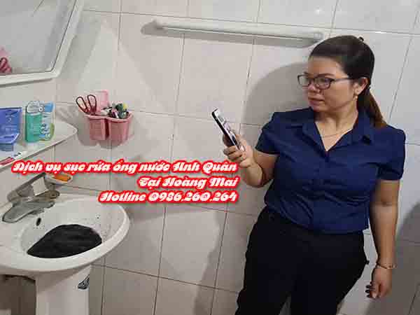 Dịch vụ sục rửa ống nước Anh QUân tại quận Hoàng Mai