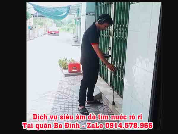 Siêu âm dò tìm ống nước rò rỉ tại quận Ba Đình LH 0914.578.966