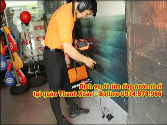 Dịch vụ dò tìm đường ống nước rò rỉ ngầm tại quận Thanh Xuân – Thợ siêu âm ống nước chuyên nghiệp