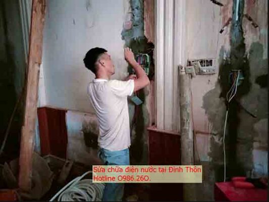 Dịch vụ sửa chữa điện nước tại Đình Thôn – Thợ sửa máy bơm nước giá rẻ