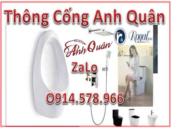 Anh Quân thông tắc cống và cung cấp lắp đặt bồn cầu Royal tại Ngã Tư Sở