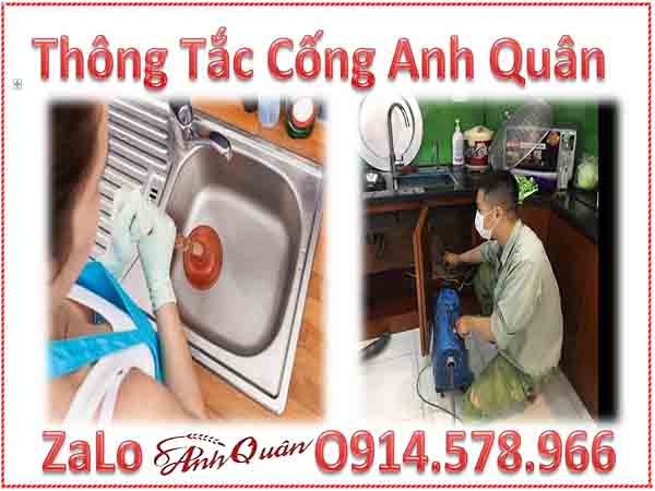 Dịch vụ thông tắc chậu rửa chén bát tại Phương Mai