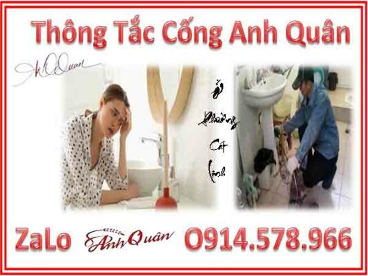 Dịch vụ thông tắc cống tại Cát Linh