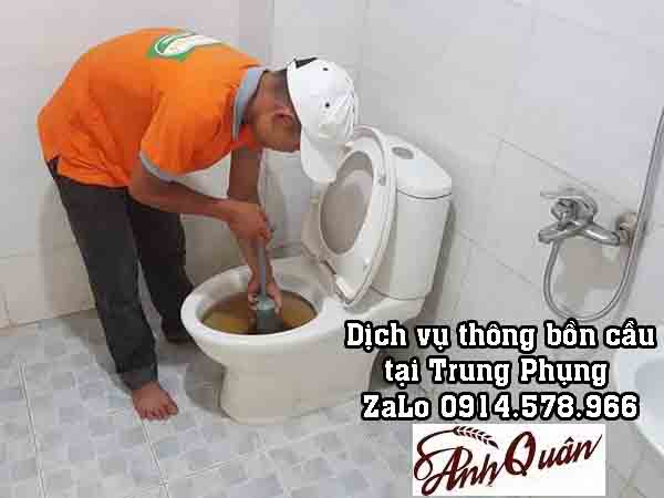 Dịch vụ thông bồn cầu tại Trung Phụng