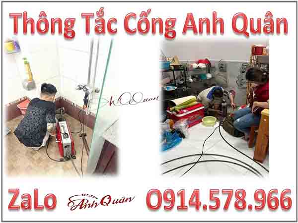 Thợ thông tắc cầu cống tại Hoàng Liệt