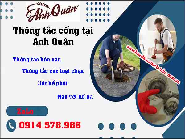 Dịch vụ thông chậu rửa chén bát ở Lĩnh Nam