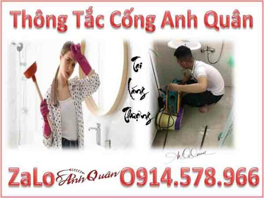 Thông tắc bồn cầu - Thông tắc cống tại Láng Thượng