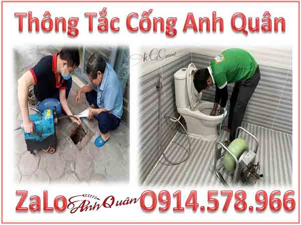 Thông tắc cầu cống ở phường Cát Linh