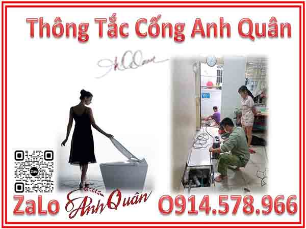 Thông tắc cống tại Kim Liên