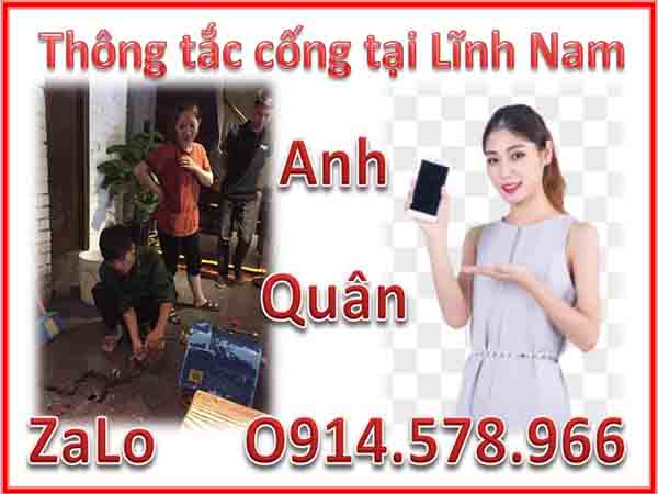 Thông tắc cống tại Lĩnh Nam