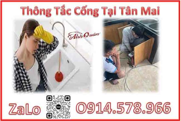 Dịch vụ thông tắc cống tại Tân Mai