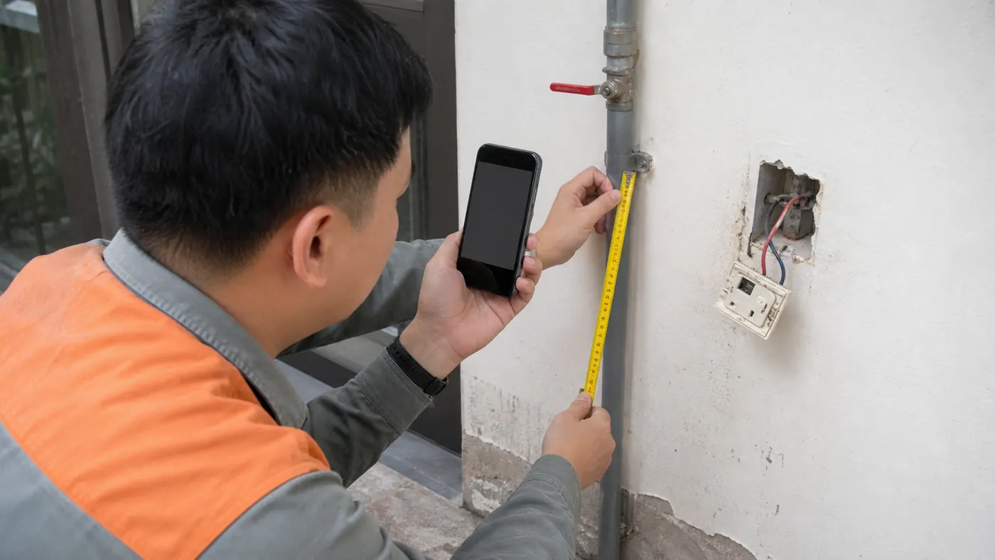 đo hiện trường trước khi thuê thợ