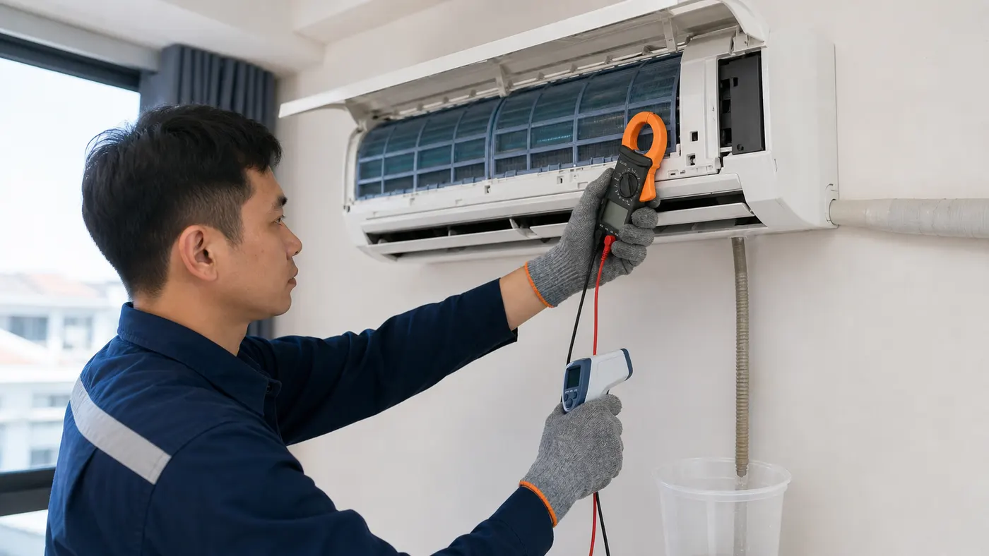 Kiểm tra vận hành điều hòa sau khi sửa