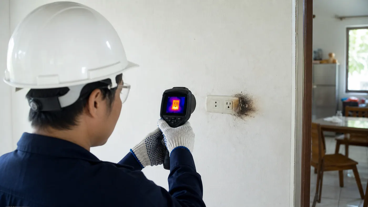 kiểm tra ổ cắm nóng và mạch điện hỏng