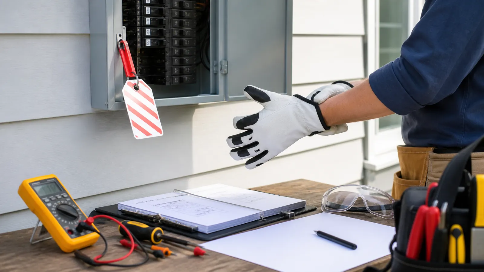 Đọc cảnh báo an toàn trước khi sửa điện nước