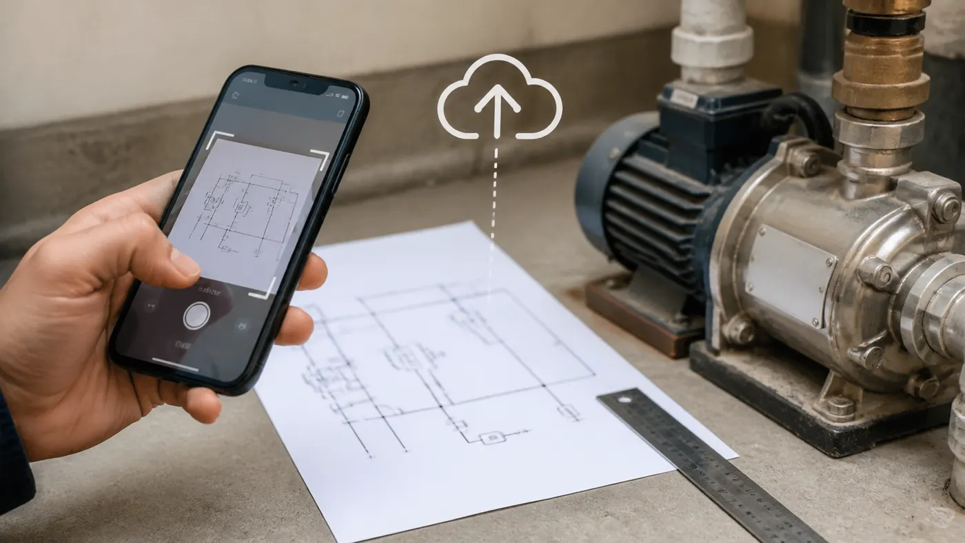 quét và sao lưu hồ sơ kỹ thuật ngoại tuyến