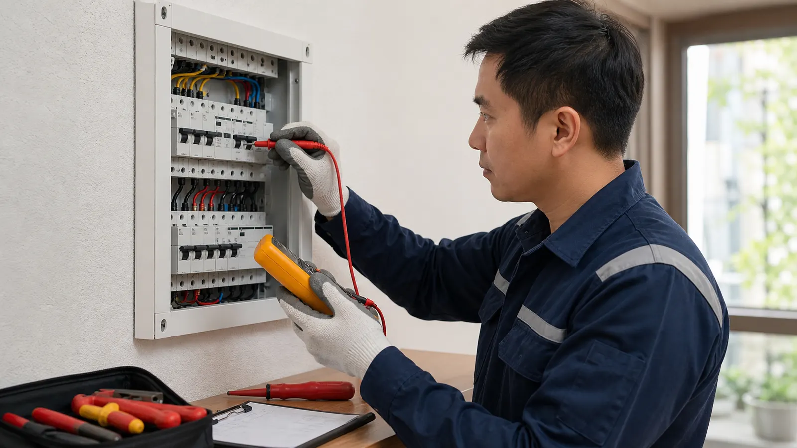 thợ điện dân dụng đo kiểm tủ điện