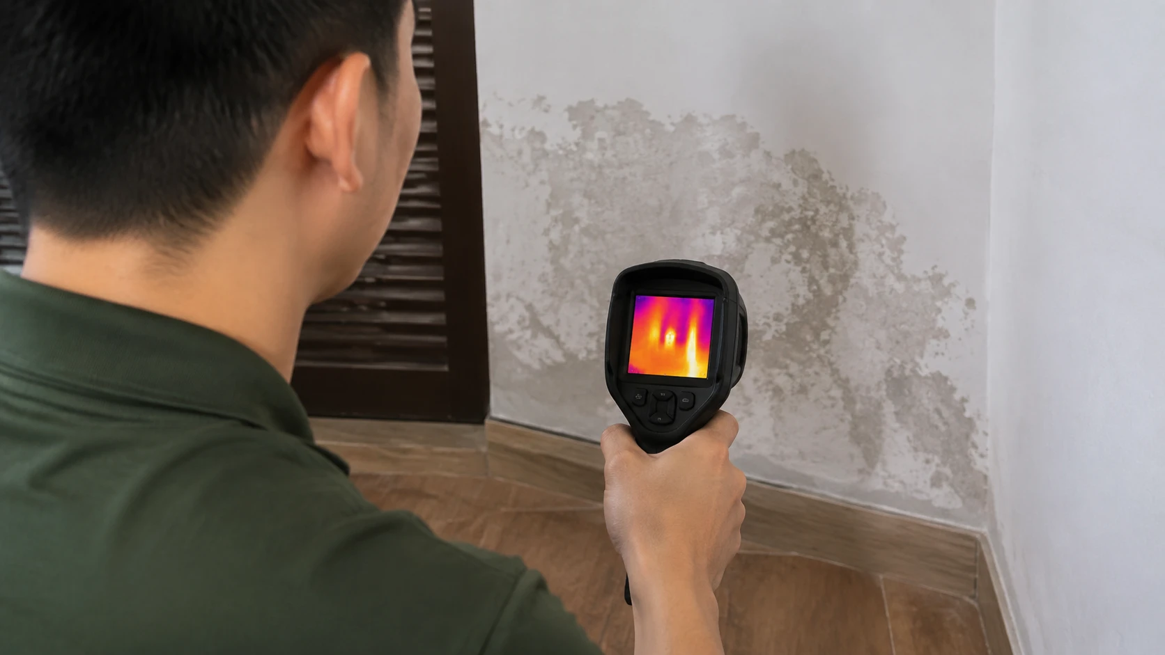 Khoanh vùng rò rỉ nước ngầm bằng camera nhiệt