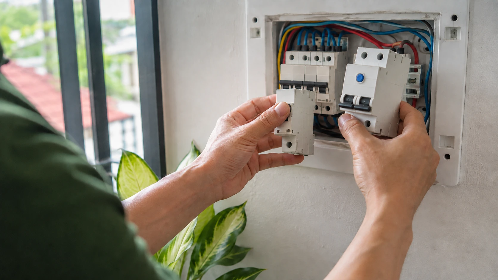 Thợ điện nước tại Tây Hồ thay aptomat chống giật
