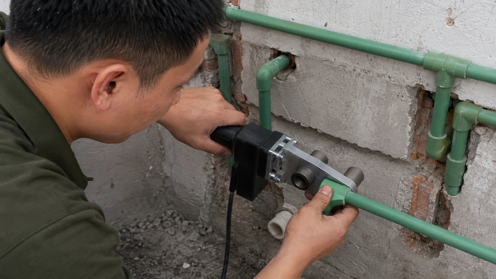 thợ hàn ống nhựa chịu nhiệt ppr
