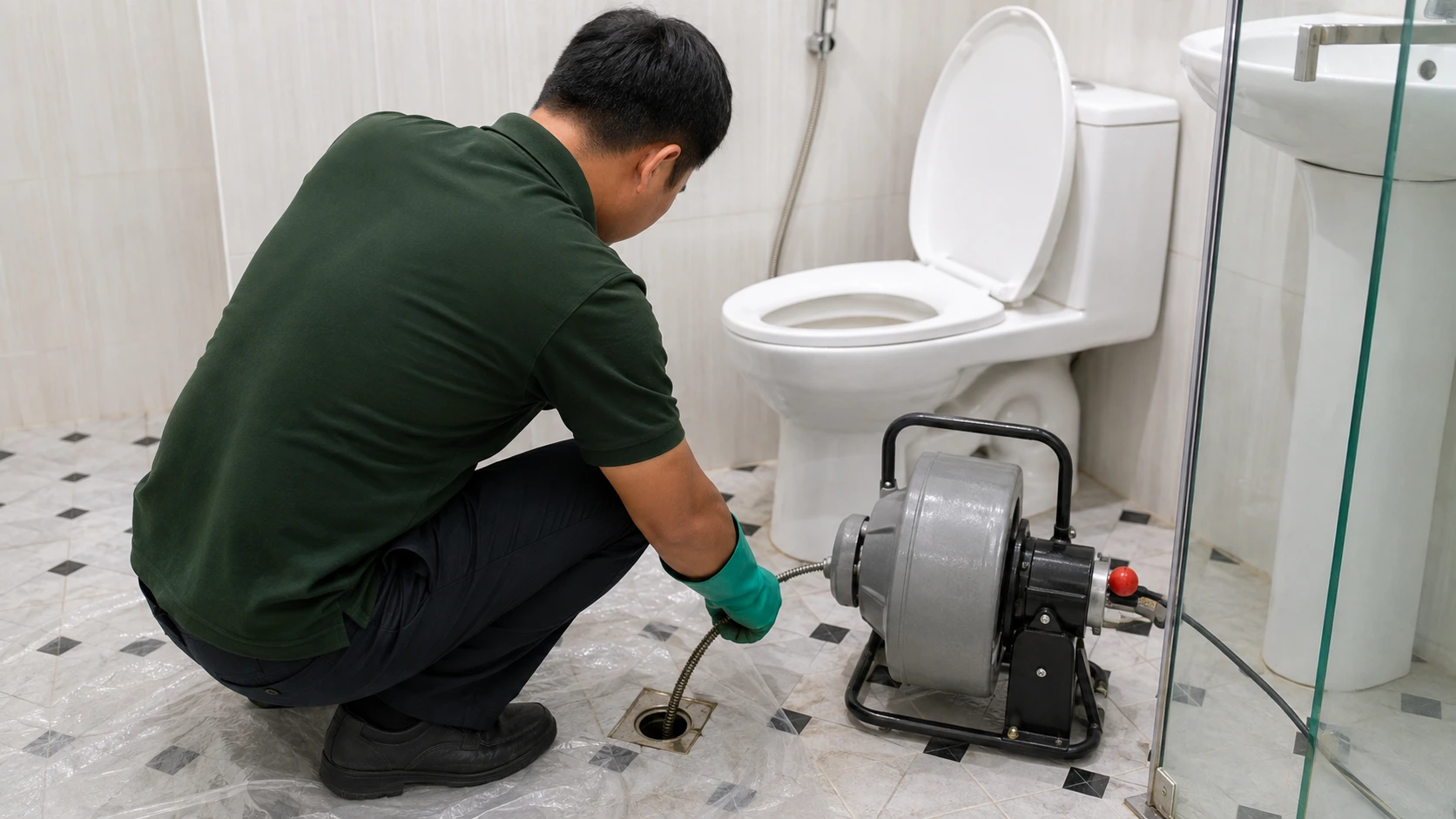 Thợ thông tắc cống, bồn cầu tại Hà Nội không đục phá
